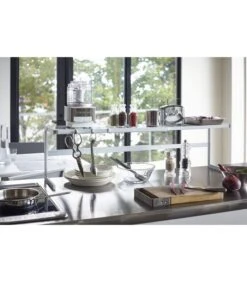 Yamazaki Extendable Kitchen Rack - Tower - White 8 Yamazaki Extendable Kitchen Rack - Tower - White -Huishoudelijke Producten Winkel caf6229287734ec882ff10eac975346b