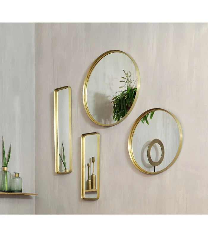 Spiegel Sinna - Antiek Goud - 20x4,5x80cm 2 Spiegel Sinna - Antiek Goud - 20x4,5x80cm - Afbeelding 2