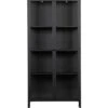 VTwonen Precious Vitrinekast - Metaal - Zwart - 190x90x43