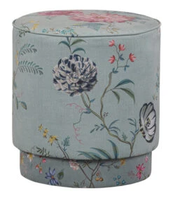 Pip Studio Poef Fleur Grandeur Medium - Groen - 45x40x40