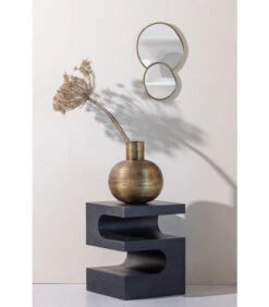 Shay Dubbele Spiegel - Aluminium - Goud - 28x45x1 -Huishoudelijke Producten Winkel d14189e17d0e43beb30e6813488e6a95