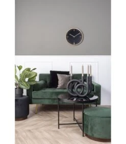 PRESENT TIME Kandelaar Rings - Polyresin - Zwart - 38x14,5x30cm -Huishoudelijke Producten Winkel d275a742eb7f4babb4f0f19c19d108e8