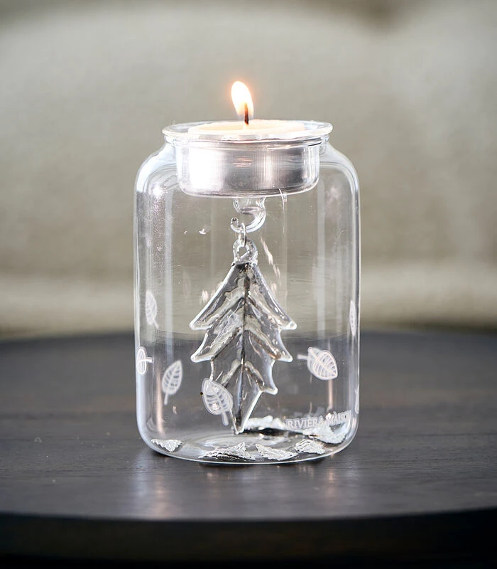 Theelichthouder RM Fall Leave Transparant 2 Theelichthouder RM Fall Leave Transparant - Afbeelding 2