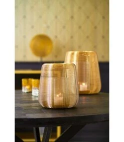Windlicht Adeta - Goud - Ø22,5cm -Huishoudelijke Producten Winkel d34e6ffac9594dce98ed67388bdf683d