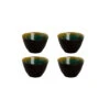 Palmer Schaal Lotus 8 Cm 12 Cl Zwart Turquoise Stoneware 4 Stuk(s)
