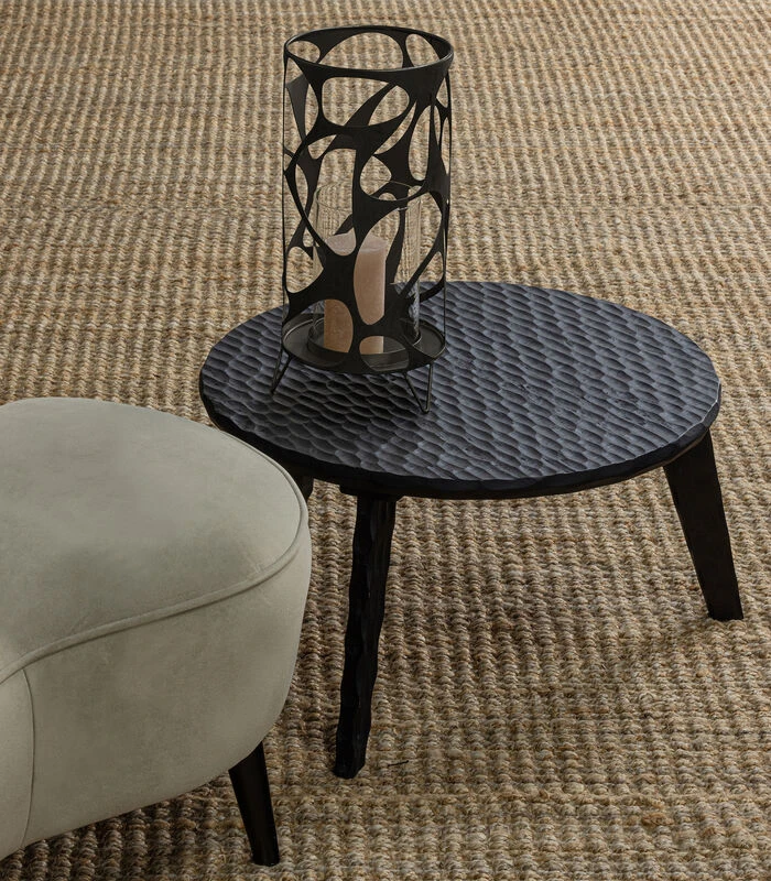 Jago Windlicht - Metaal - Zwart - 40x19x19 3 Jago Windlicht - Metaal - Zwart - 40x19x19 - Afbeelding 3