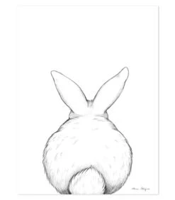 BUNNY - Kinderposter - Terug Konijn