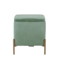 Leitmotiv Poef Snog - Jade Groen/Goud - 45x45x47cm -Huishoudelijke Producten Winkel d9be112c72484f7c912e63ee55c66124