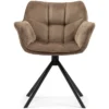 Eetkamerstoel Draaibaar Carnaby Dining Armchair - Polyester - Goud