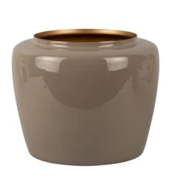 PRESENT TIME Bloempot Grand - Grijs - Ø25x20 Cm