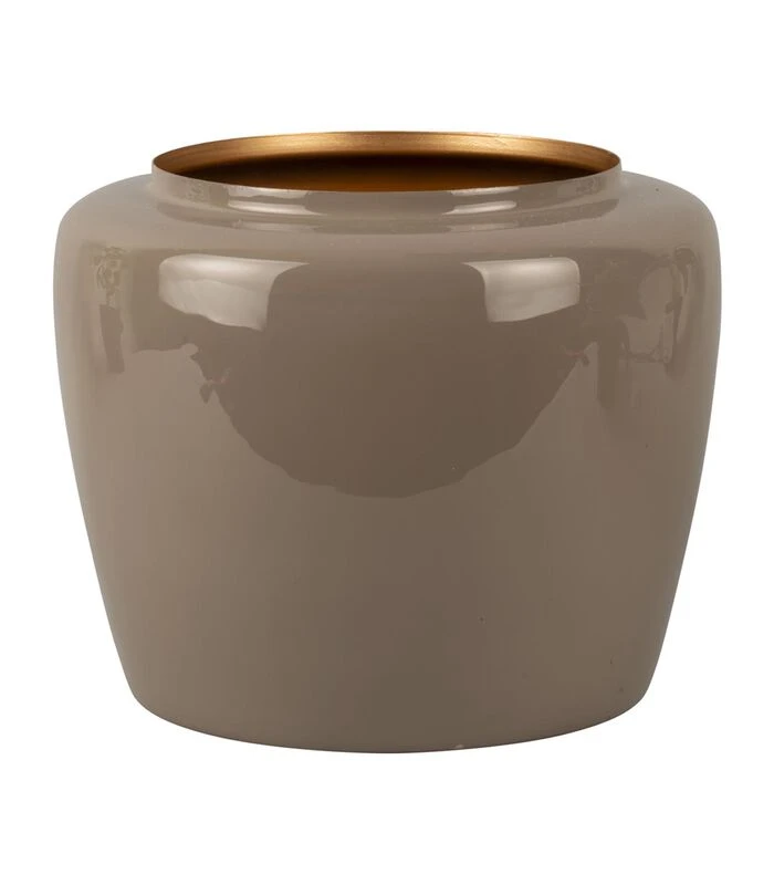 PRESENT TIME Bloempot Grand - Grijs - Ø25x20 Cm 1 PRESENT TIME Bloempot Grand - Grijs - Ø25x20 Cm