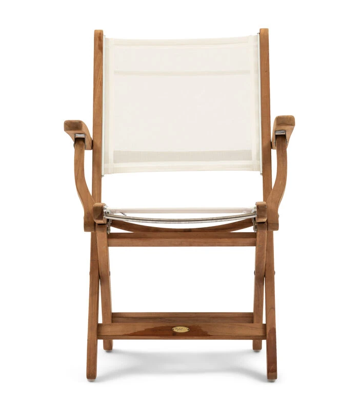 Tuinstoel Met Armleuning Gili Outdoor Dining Armchair - Teakout - Wit 1 Tuinstoel Met Armleuning Gili Outdoor Dining Armchair - Teakout - Wit