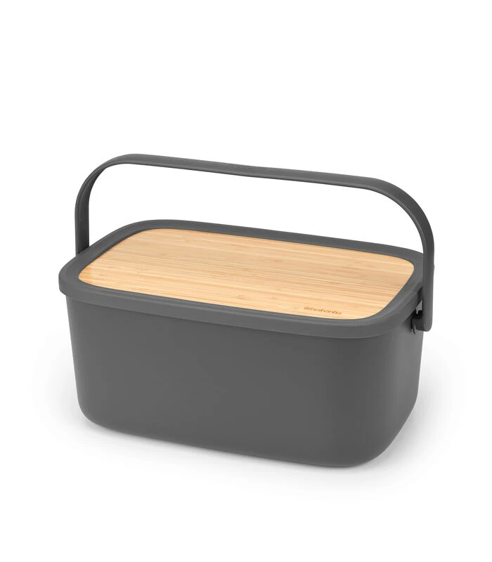 Brabantia Broodtrommel Nic - Dark Grey 1 Brabantia Broodtrommel Nic - Dark Grey