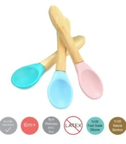 Babylepeltjes Van Bamboe En Silicon (set Van 2) -Huishoudelijke Producten Winkel de2bcbb321c14ae88b2a5b1183f8d08b