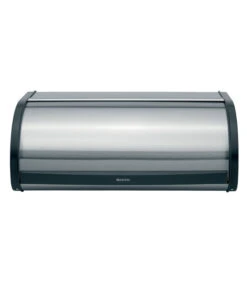 Brabantia Broodtrommel Met Schuifdeksel, Matt Steel Fingerprint Proof / Matt Black