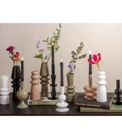 PRESENT TIME Vaas Sparkle Cone - Zwart - Ø9cm -Huishoudelijke Producten Winkel deb2b1d8e9004fd1a3c21cec419f5910