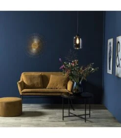 Leitmotiv Salontafel Smooth - Mat Zwart, Zwart Glas Top - 60x46cm -Huishoudelijke Producten Winkel e178f3d3fcd64d7ea8b85dd3bbf26dee