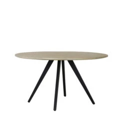 Eettafel Magnifera - Hout/Zwart - Ø120cm
