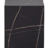 Exclusive Benji Bijzettafel - Marmerlook - Zwart - 45x40x40