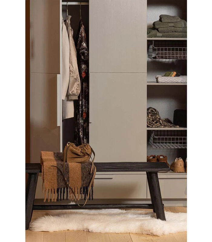 WOOOD Pure Kast 3-Deurs - Grenen - Betongrijs - 215x142x60 4 WOOOD Pure Kast 3-Deurs - Grenen - Betongrijs - 215x142x60 - Afbeelding 4