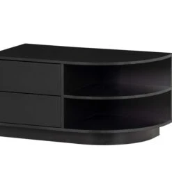 Exclusive Finca Tv Meubel Rond Rechts - Zwart - 40x78x40