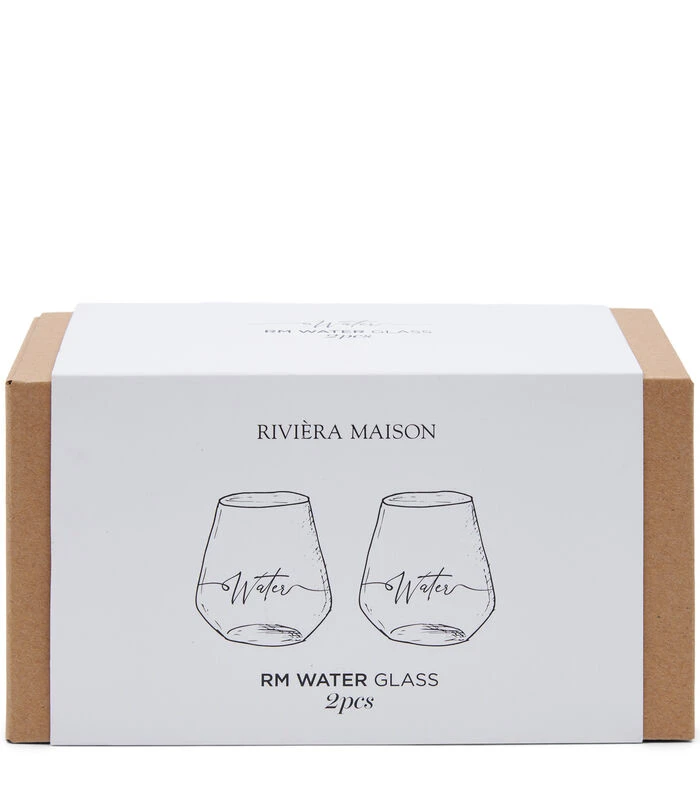 Water Glazen - RM - Drinkglazen - Transparant - 2 Stuks 2 Water Glazen - RM - Drinkglazen - Transparant - 2 Stuks - Afbeelding 2