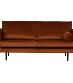 BePureHome Rodeo Bank 2,5-Zits - Velvet - Roest - 85x190x86 -Huishoudelijke Producten Winkel e65336c1edf54e78ab617160a9a4cb5e
