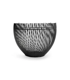 Draadmand 20xH15cm Zwart Twisted Iris