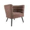 Leitmotiv Stoel Explicit - Suede Look Chocolade Bruin - 74x71x74cm