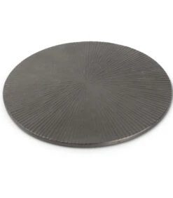 Onderzetter 26cm Geribbeld Zwart Charm