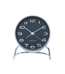Karlsson Wekker Classical Numbers - Zwart - Ø9,5x11cm -Huishoudelijke Producten Winkel e855caa1ceb24d199bba40e111837ad1