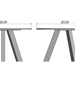 WOOOD Eettafel Rhonda - Eiken - Blacknight - 77x129x129 7 WOOOD Eettafel Rhonda - Eiken - Blacknight - 77x129x129 -Huishoudelijke Producten Winkel ead04b3cf6d349159dfdab37b3953d64