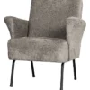 BePureHome Muse Fauteuil - Polyester - Taupe - 77x73x70