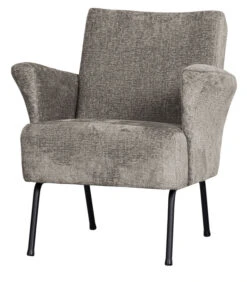 BePureHome Muse Fauteuil - Polyester - Taupe - 77x73x70