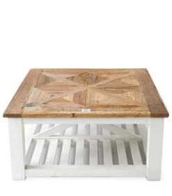 Bijzettafel Hout - Château Chassigny Table - 90x90 Cm - Wit