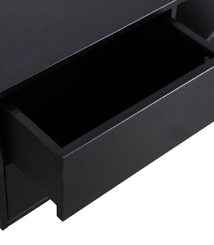 Exclusive Finca Tv Meubel Rond Rechts - Zwart - 40x78x40 3 Exclusive Finca Tv Meubel Rond Rechts - Zwart - 40x78x40 - Afbeelding 3