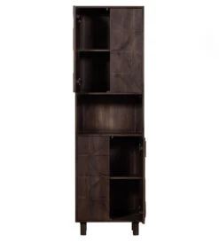 BePureHome Draw 4-Deurs Opbergkast - Mangohout - Walnoot - 200x60x40 -Huishoudelijke Producten Winkel f2d746346d44496f960f63271520554a