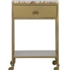 BePureHome Clinic Nachtkastje - Marmer - Antique Brass - 68,5x45x35