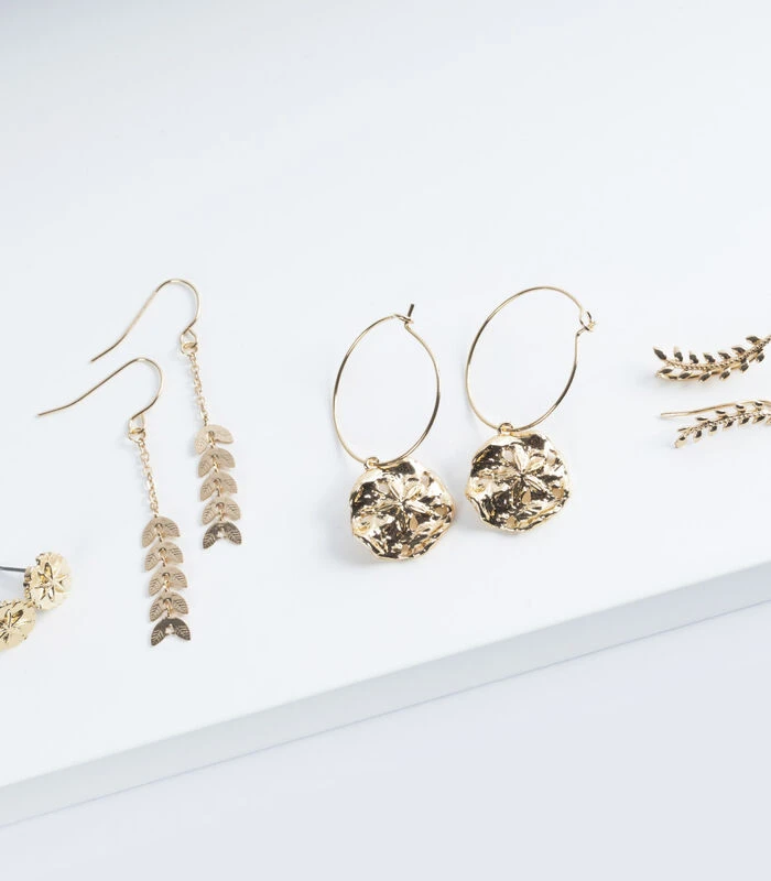 Geurkaars Ceder Met Gouden Messing Oorbellen 4 Geurkaars Ceder Met Gouden Messing Oorbellen - Afbeelding 4