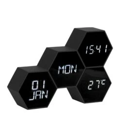 Karlsson Wekker Six In The Mix - Rubberized Zwart - 17,5x12x4,5cm