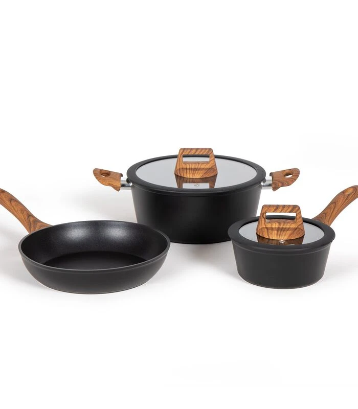 LIVOO Vijfdelige Pannenset 1 LIVOO Vijfdelige Pannenset