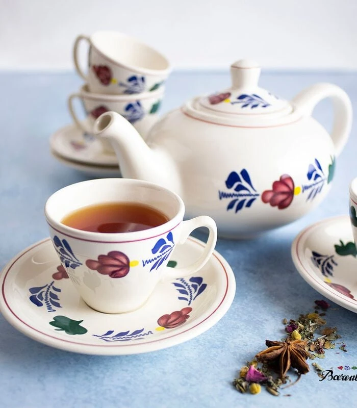 Bord Rechthoekig 25x18cm - Boerenbont 2 Bord Rechthoekig 25x18cm - Boerenbont - Afbeelding 2