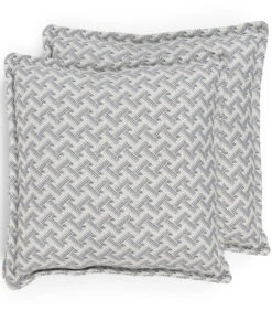 Bellagio Outdoor Box Cushion 50x50 Set Of 2,chanvre Hortus,savanne