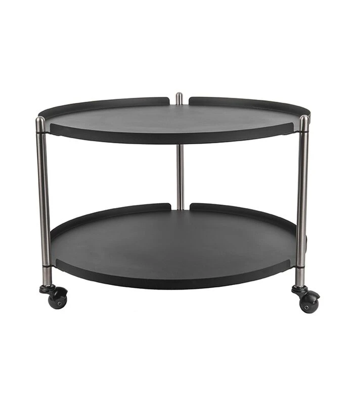 Leitmotiv Salontafel Thrill - Staal Nikkel Zwart - 60x40cm 1 Leitmotiv Salontafel Thrill - Staal Nikkel Zwart - 60x40cm