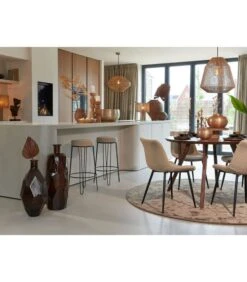 Eettafel Quenza - Hout - Ø120cm -Huishoudelijke Producten Winkel fe303e8fcb2840be8229befdbbd31de1